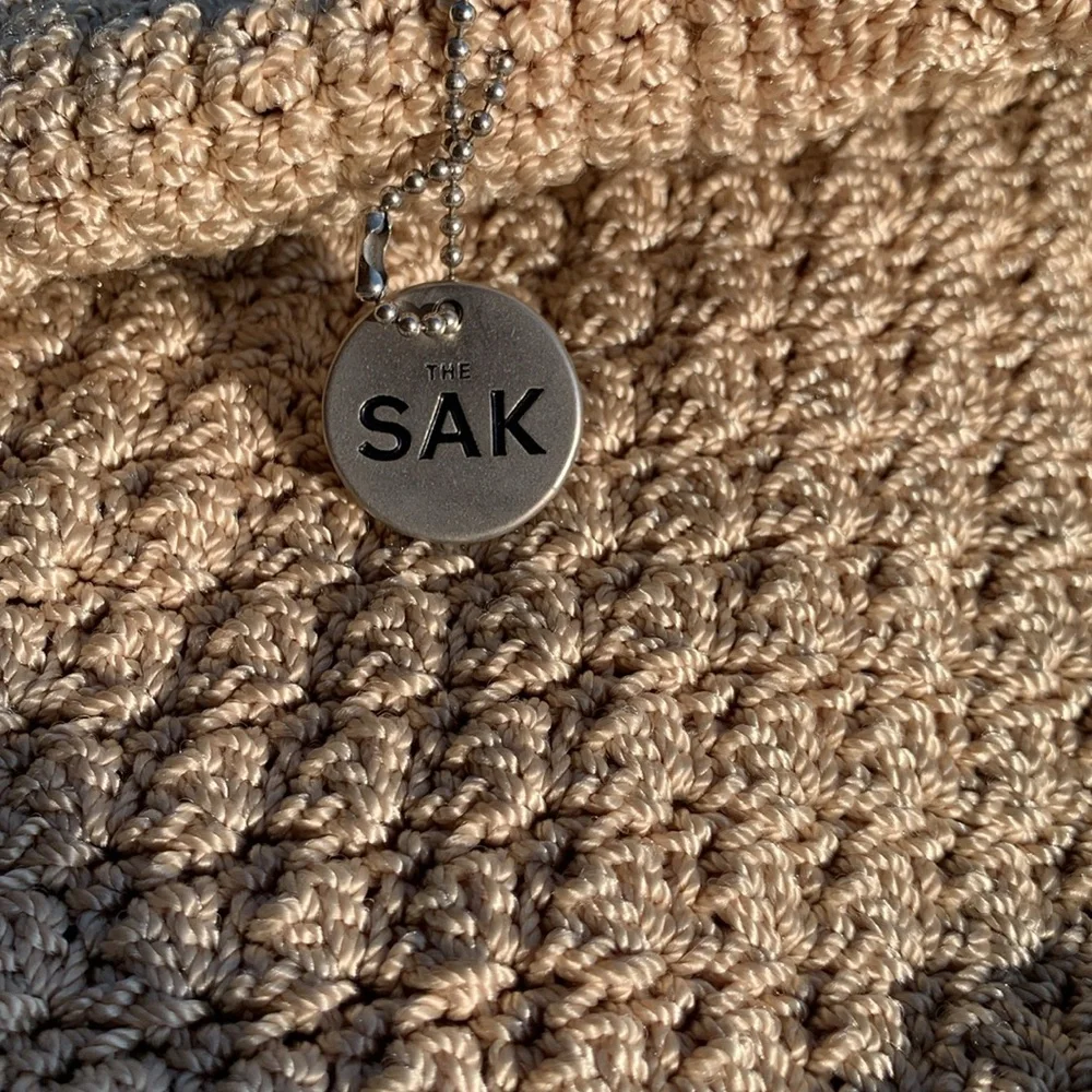 Classics The Sac Hobo Crochet Bag in cream color - Picture 3 of 10